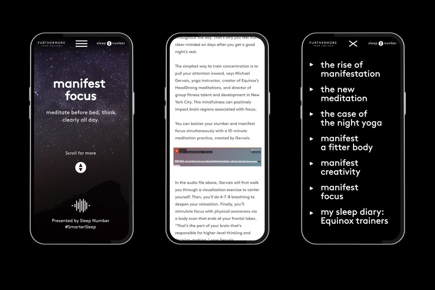 Microsite screen