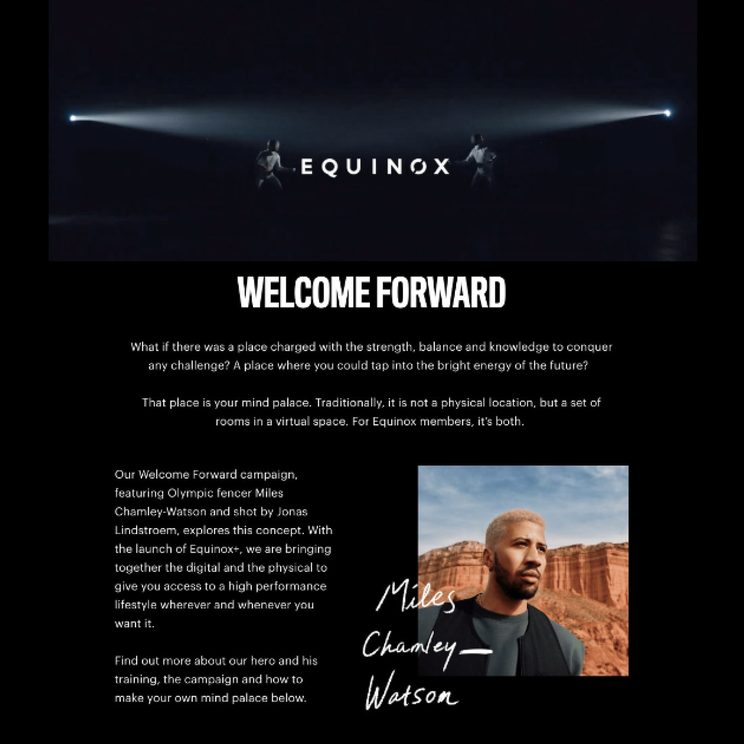 Welcome Forward microsite design