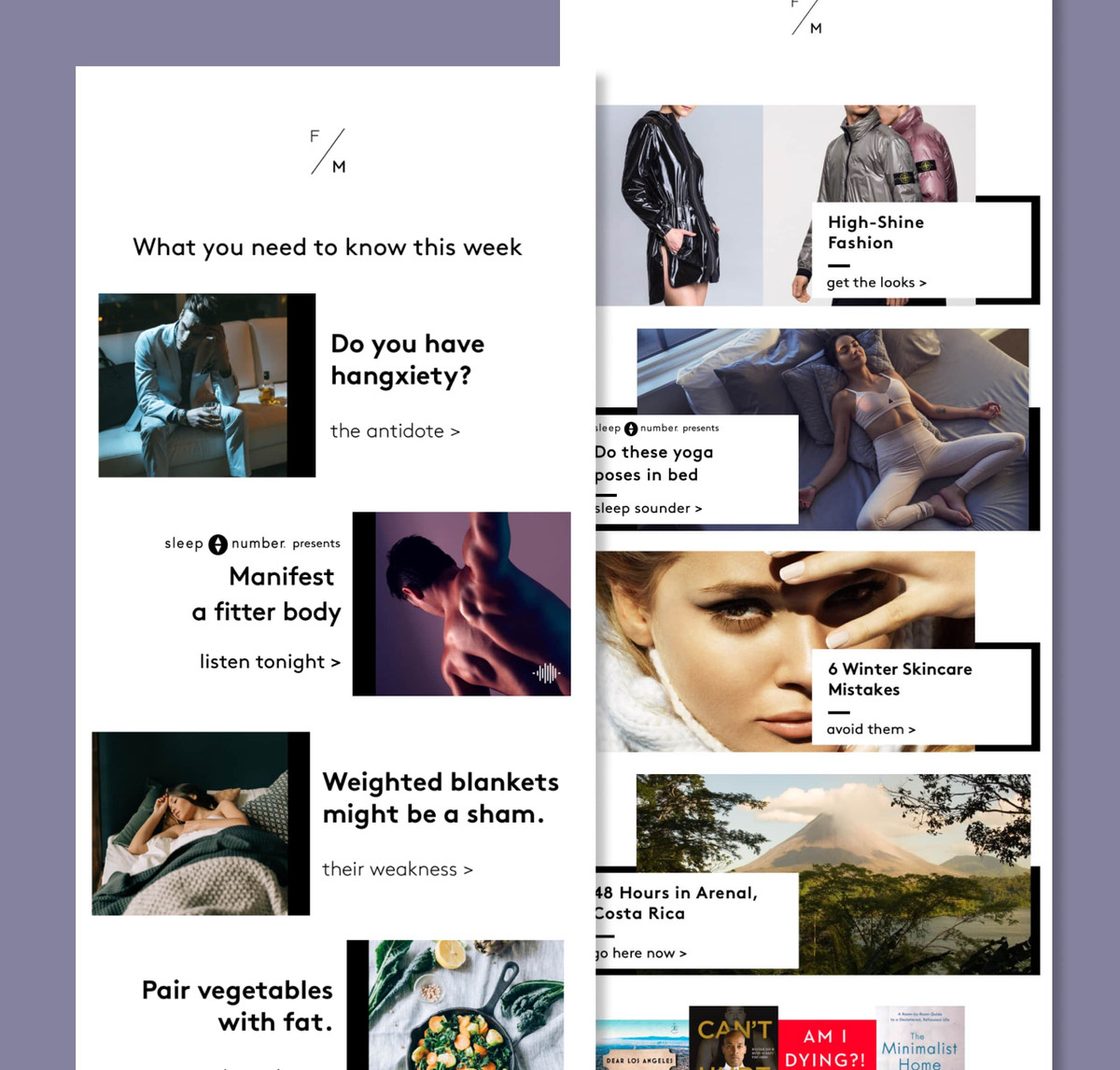 Sleep Number email design