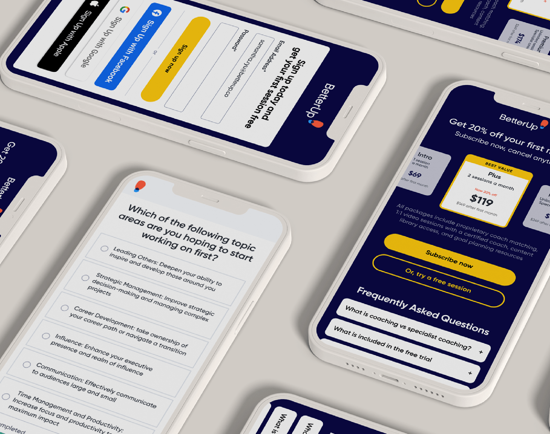 App · New member signup